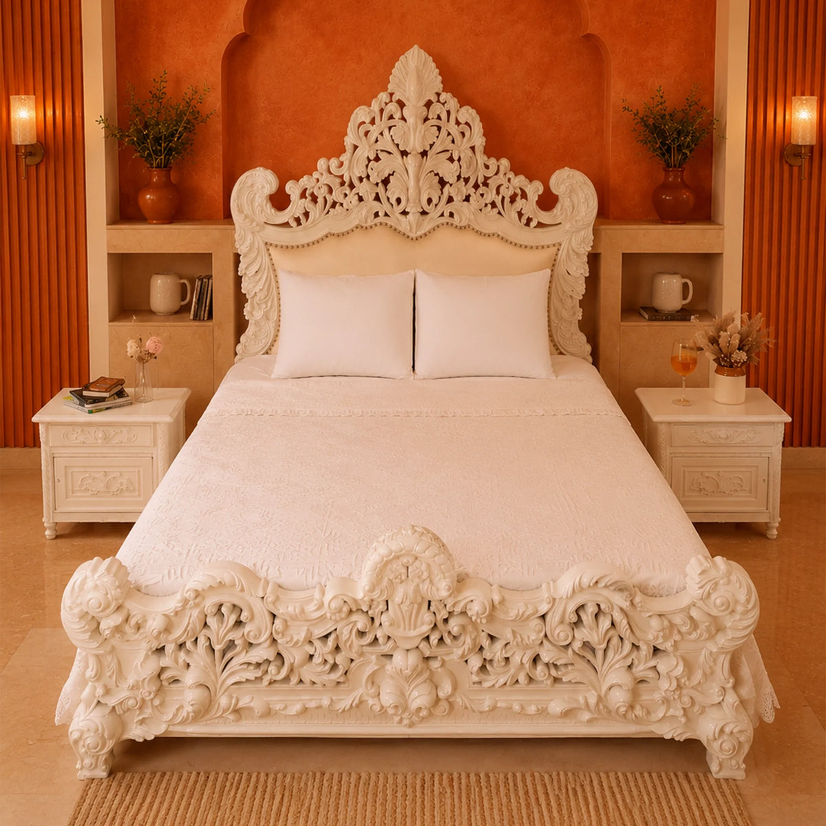 Breezy Bloom - Applique Bedcover-4