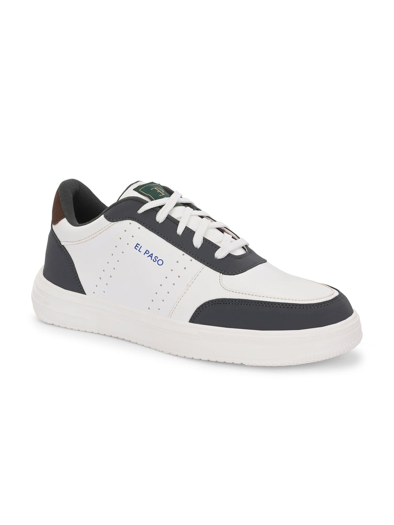 Men Colourblocked Round Toe Lightweight Sneakers-1