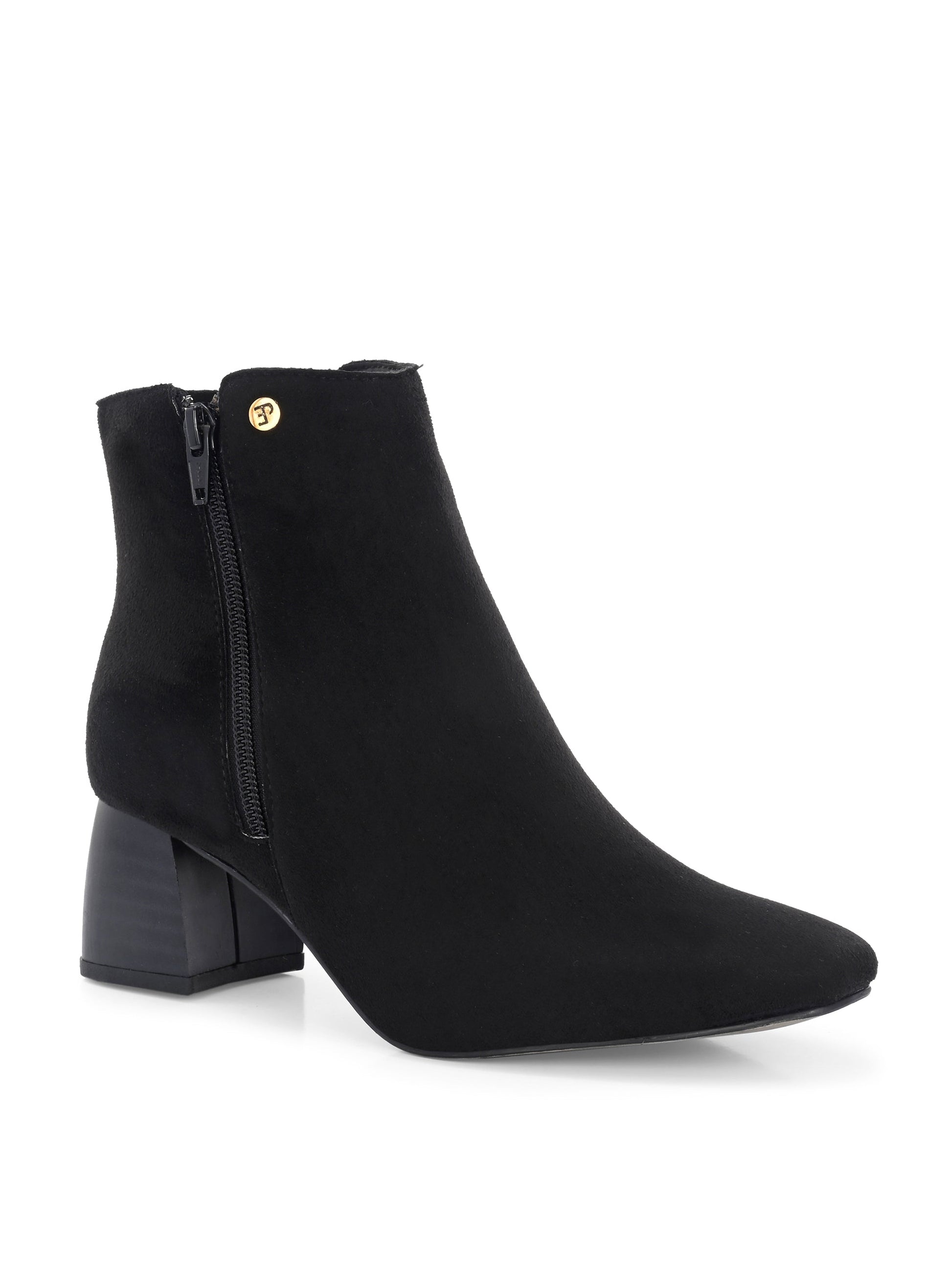 EL PASO Women Suede Faux Leather Casual Chelsea Boots-1