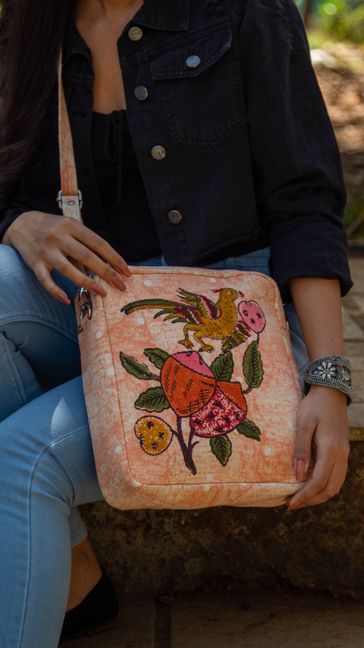 Sling Bag Tree of Life • Peach-1