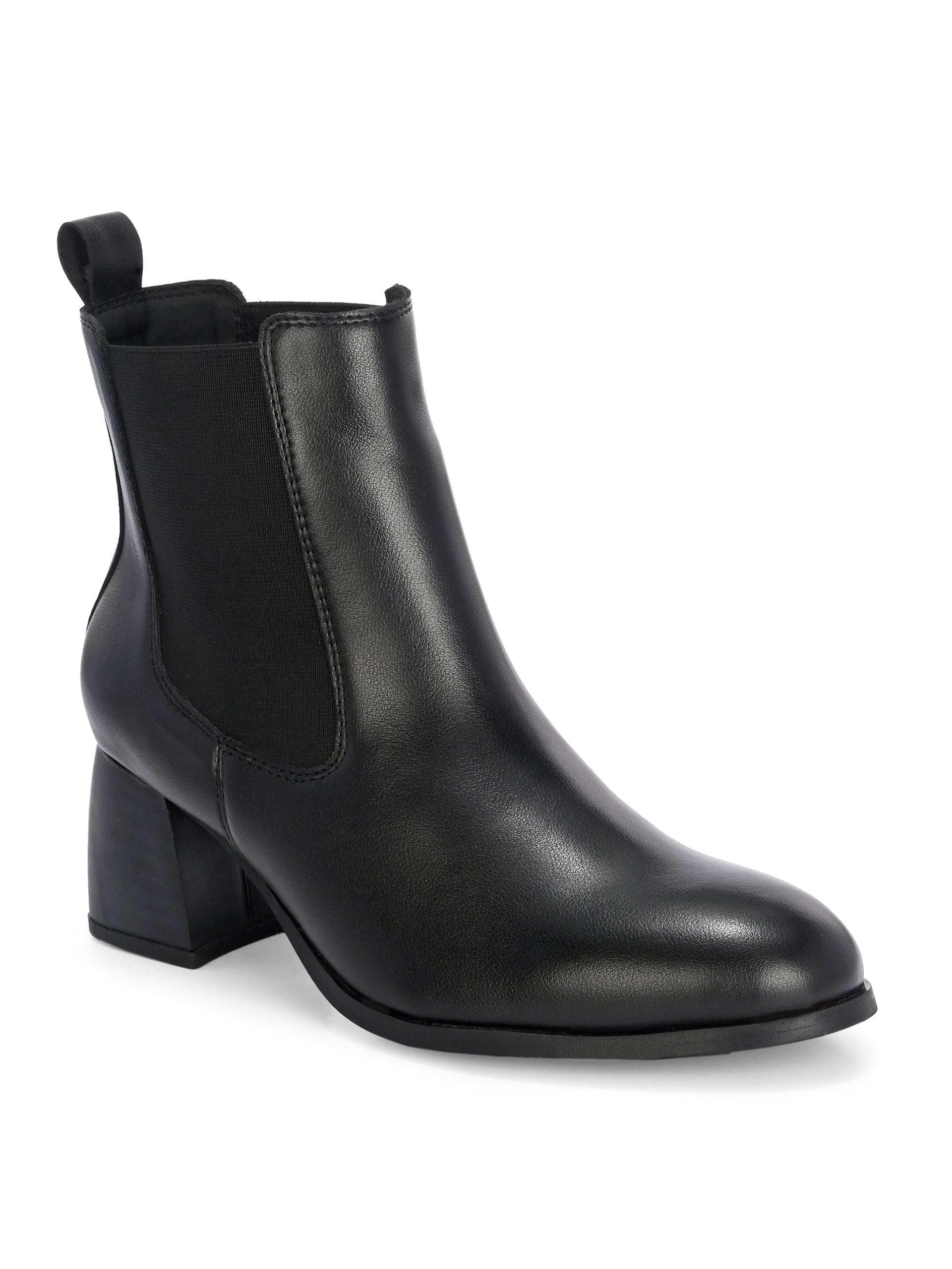 EL PASO Women Faux Leather Casual Slip On Boots