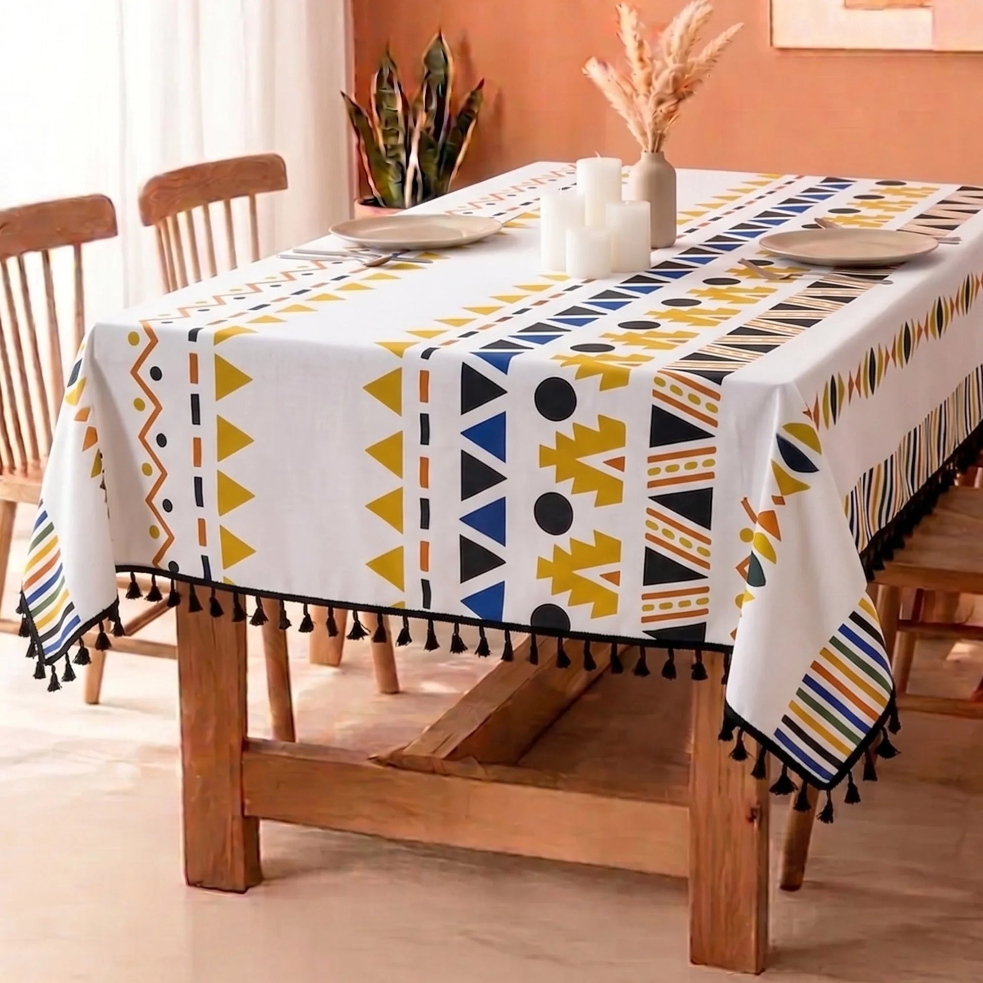 Imprimer Handpicked Santo - Table Cover (Yellow)-1