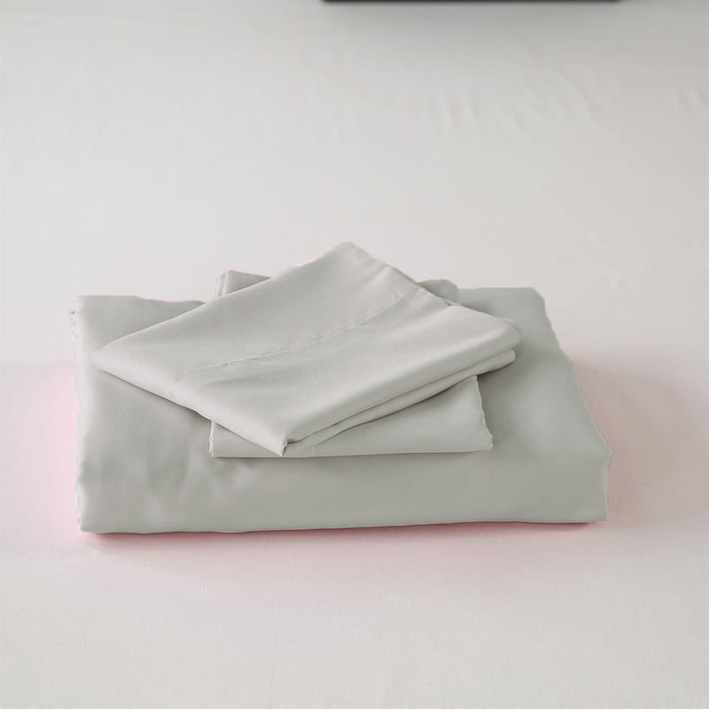 Fort Mellow - Solid Duvet Cover (Light Grey)-6