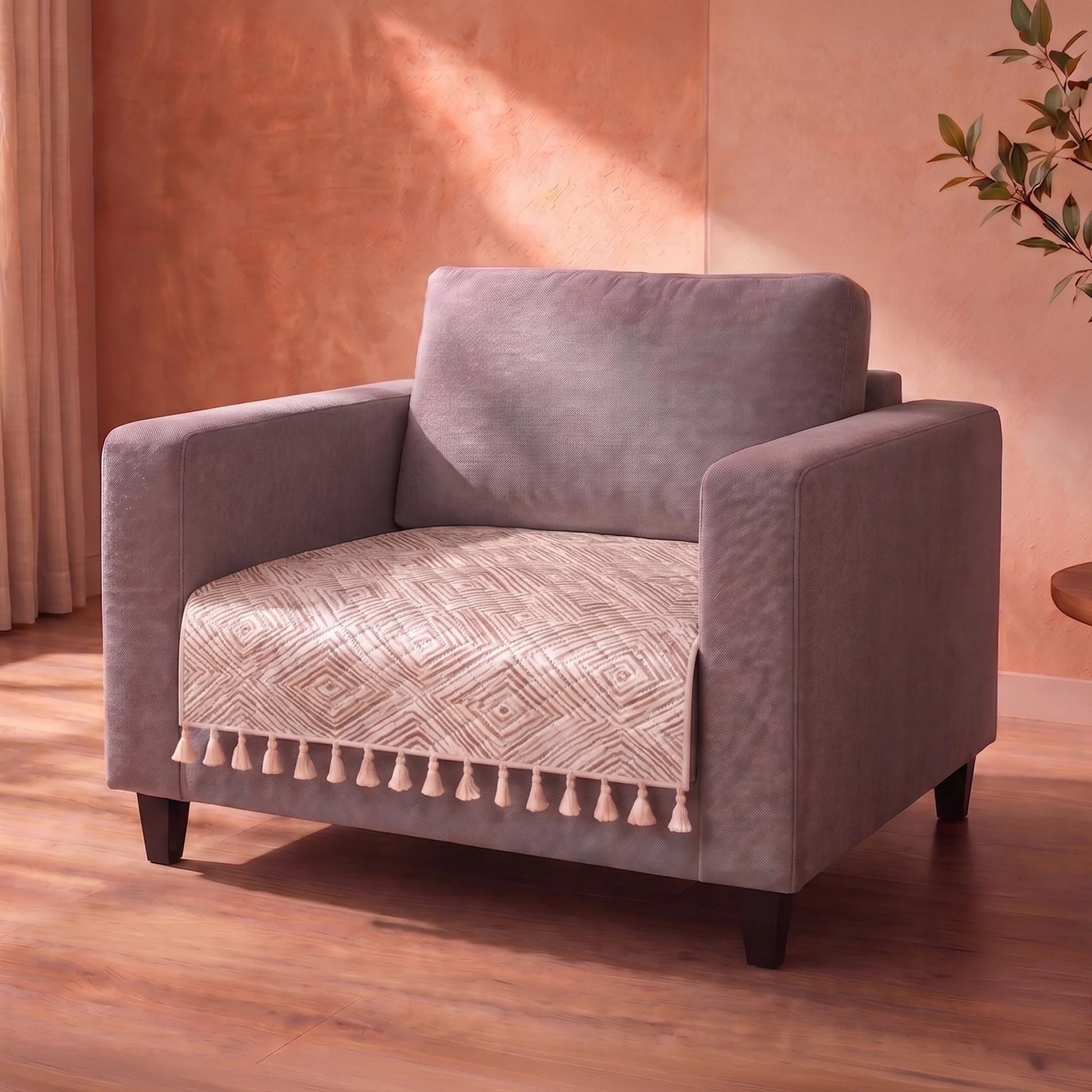 Tribal Lattice - Printed Sofa Cover-1