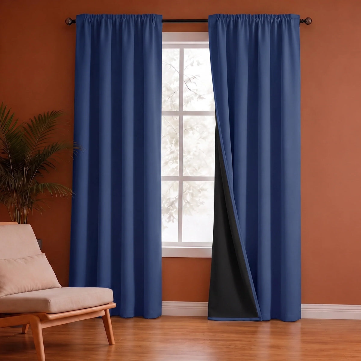 Fort Essential - Black Backing Blackout Curtain