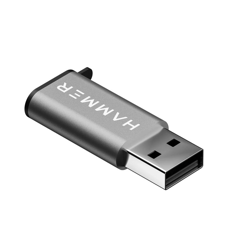 HAMMER USB Type C Female to USB Male OTG Adapter with 5 Gbps High-Speed Data Transfer (Grey)-3