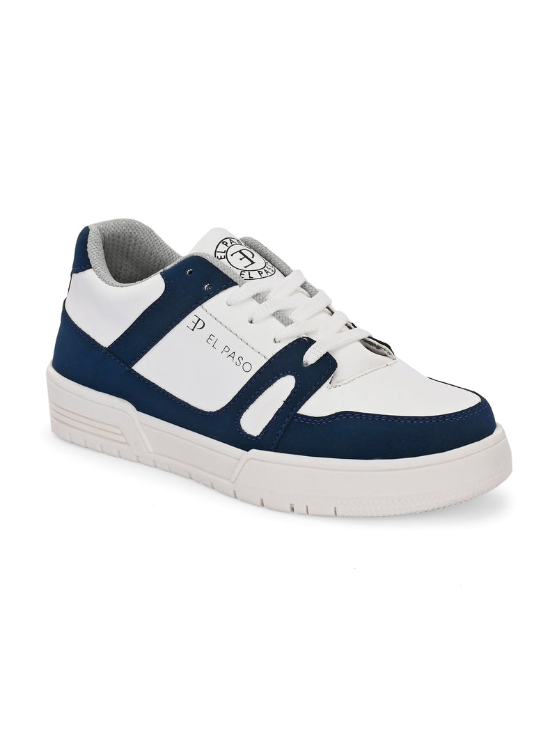 EL PASO Faux Leather Casual Shoes Lace Up Sneakers For Women-10