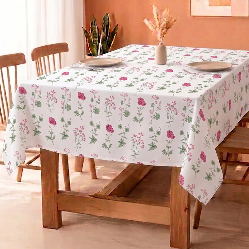Cotton Floral Dining Table Cover ( Multicolor)-1