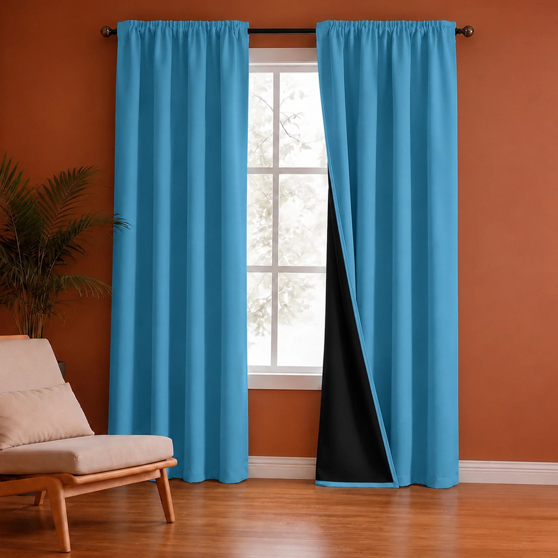 Fort Essential - Black Backing Blackout Curtain-1