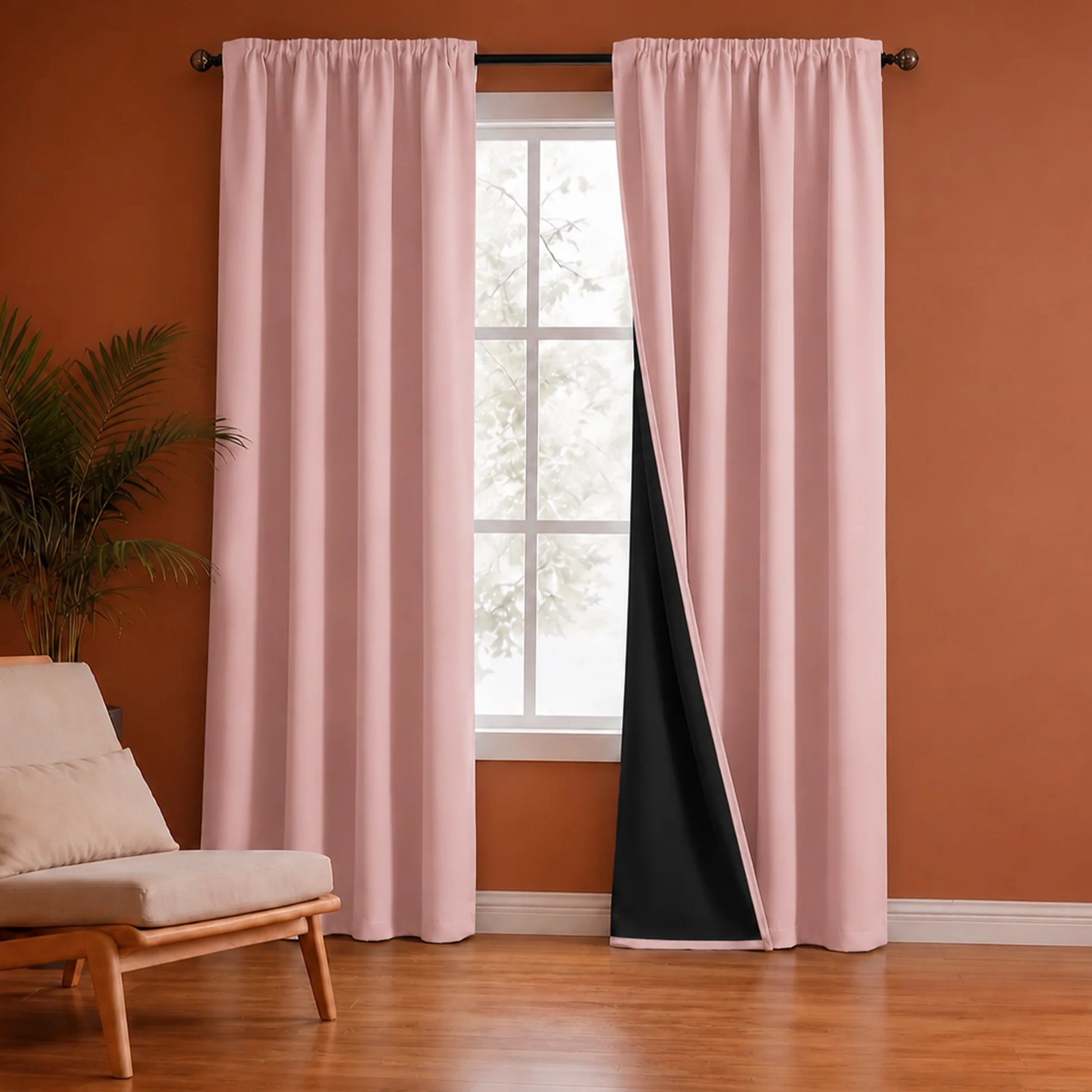 Fort Essential - Black Backing Blackout Curtain-1