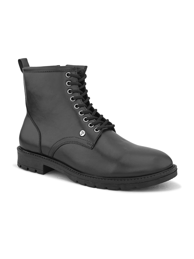 EL PASO Men Faux Leather Casual Lace Up Boots-1
