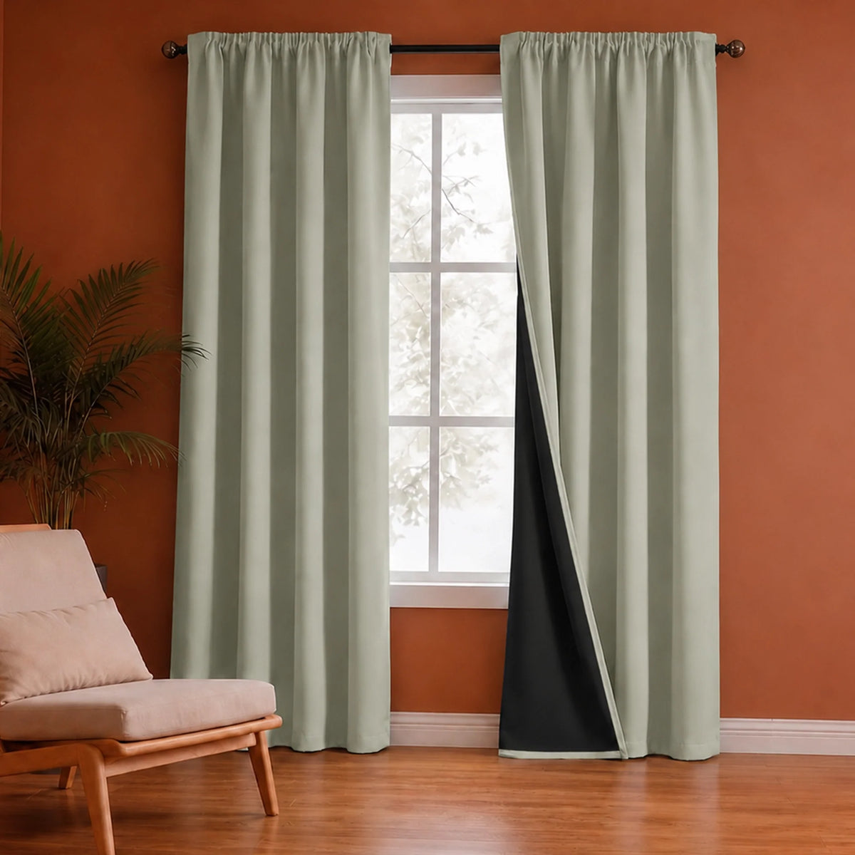 Fort Essential - Black Backing Blackout Curtain