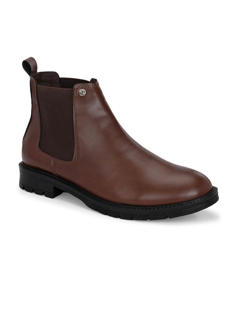 El Paso Men Faux Leather Casual Chelsea Boots-10