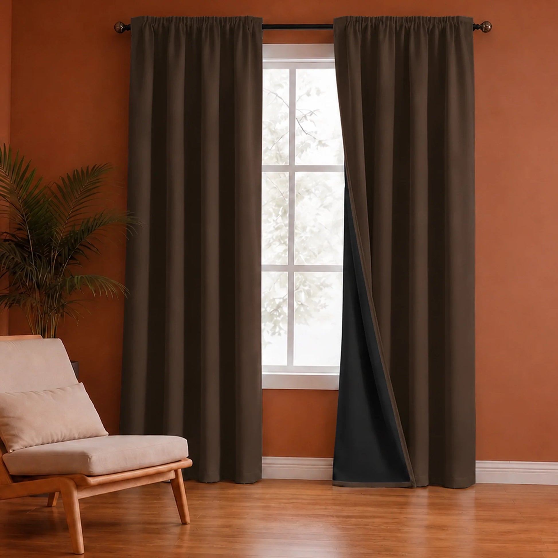 Fort Essential - Black Backing Blackout Curtain-1