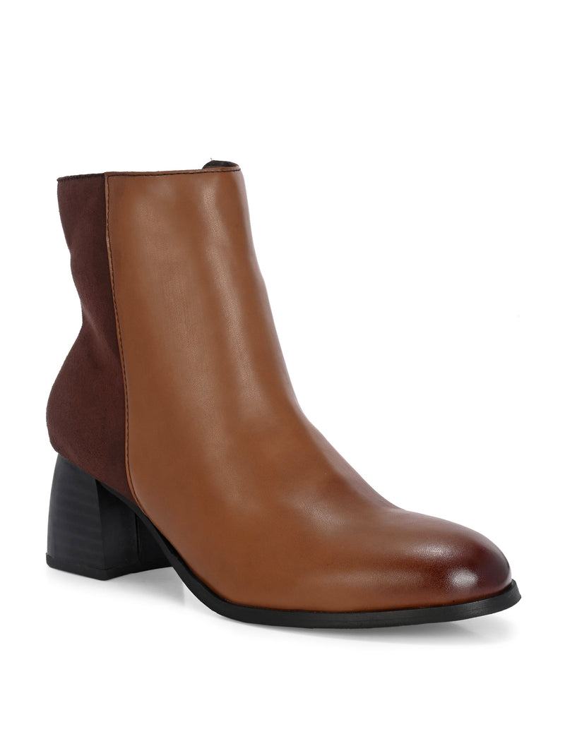 EL PASO Women Black Faux Leather Casual Chelsea Boots-8