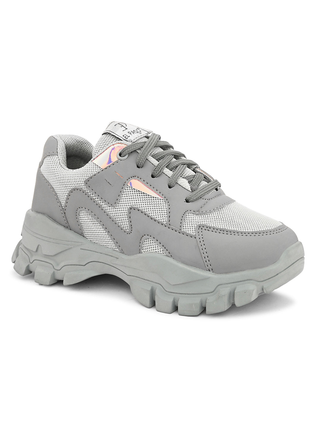Lace-Ups Round Toe Women Sneakers-13