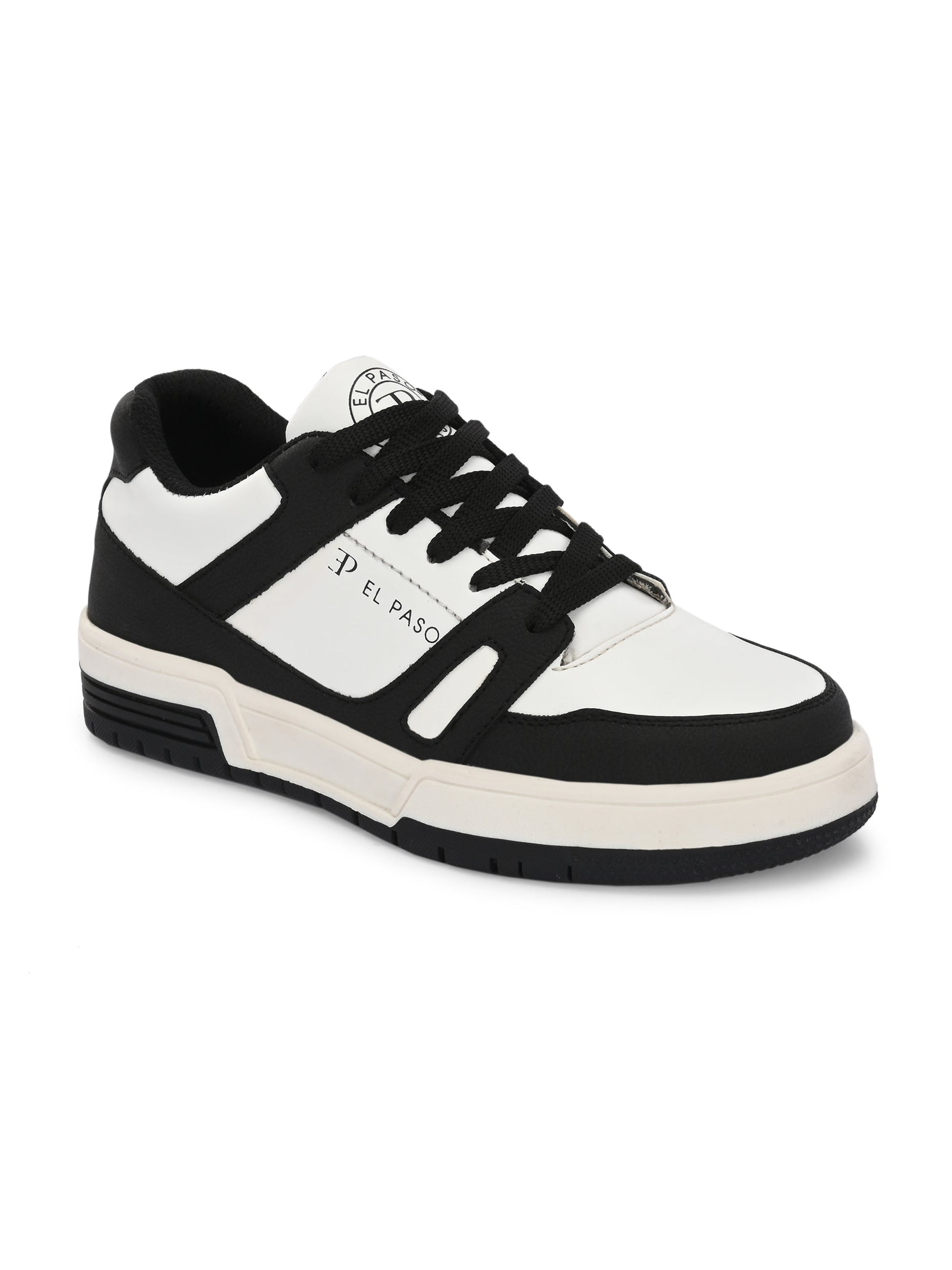 EL PASO Faux Leather Casual Shoes Lace Up Sneakers For Women-37