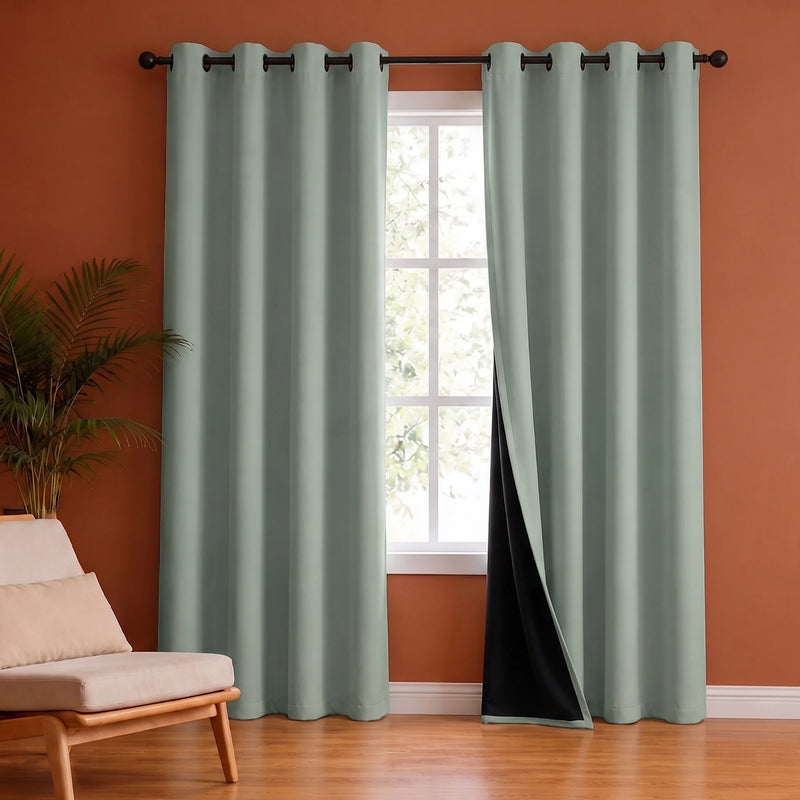 Fort Essential - Black Backing Blackout Curtain-1
