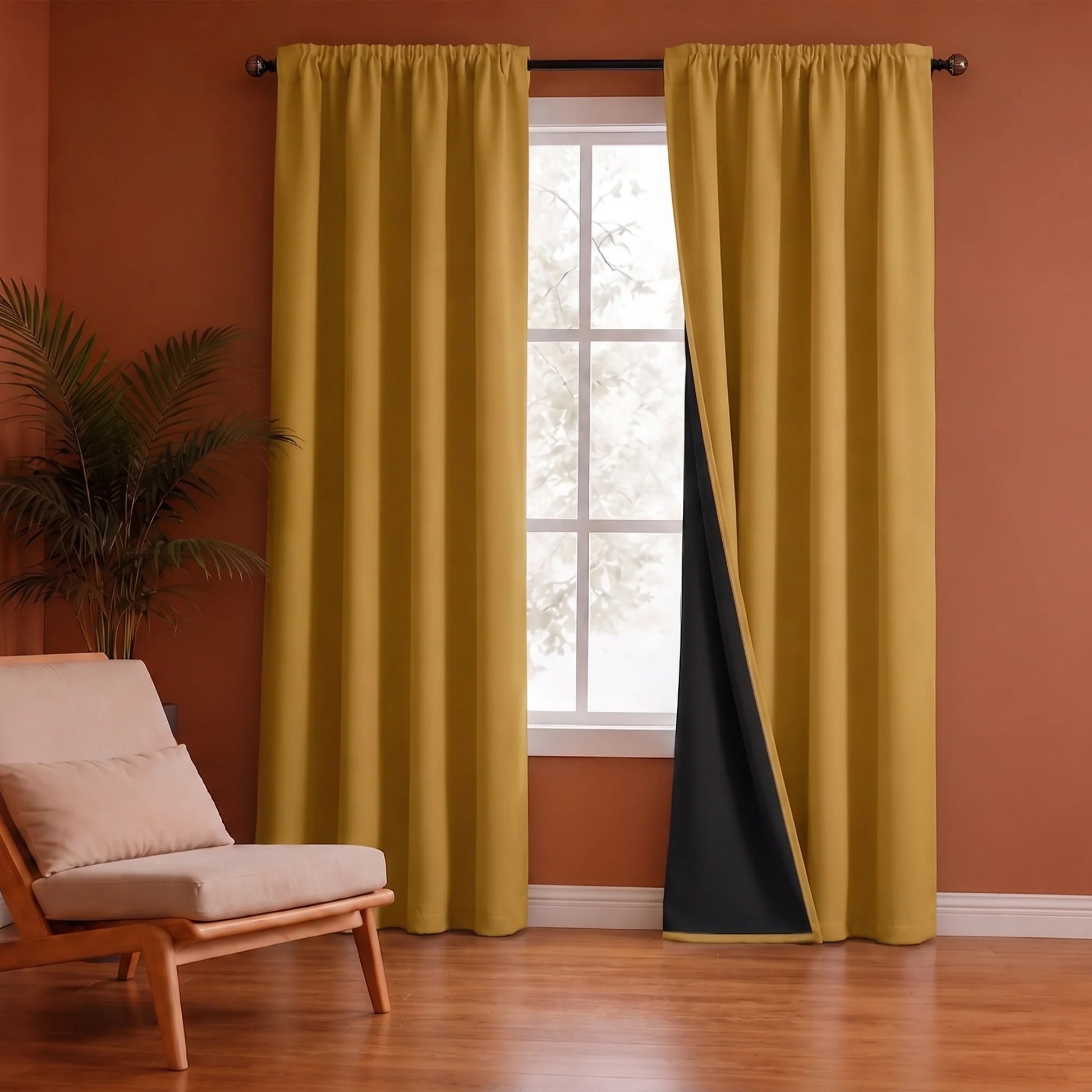 Fort Essential - Black Backing Blackout Curtain-1