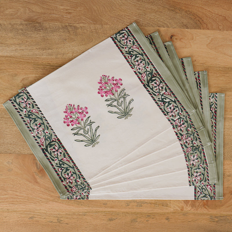 Wild Peony Table Runner with 6 Napkins & 6 Placemats-1