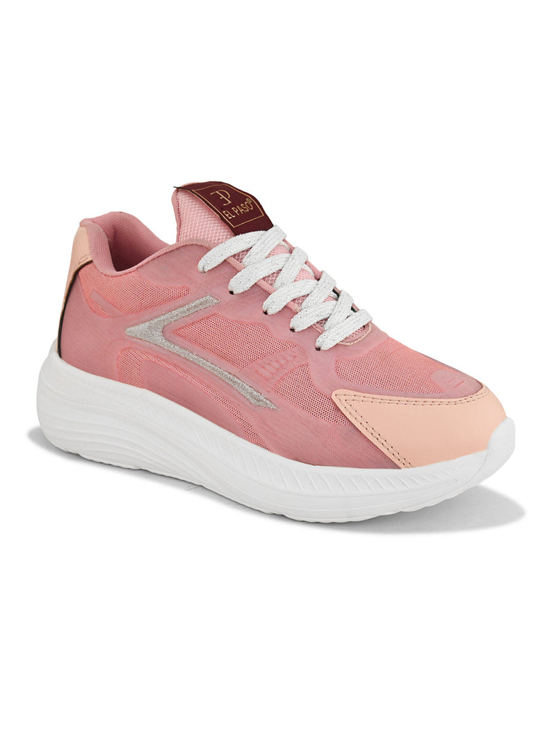 Women Solid Round Toe Lightweight Sneakers-19
