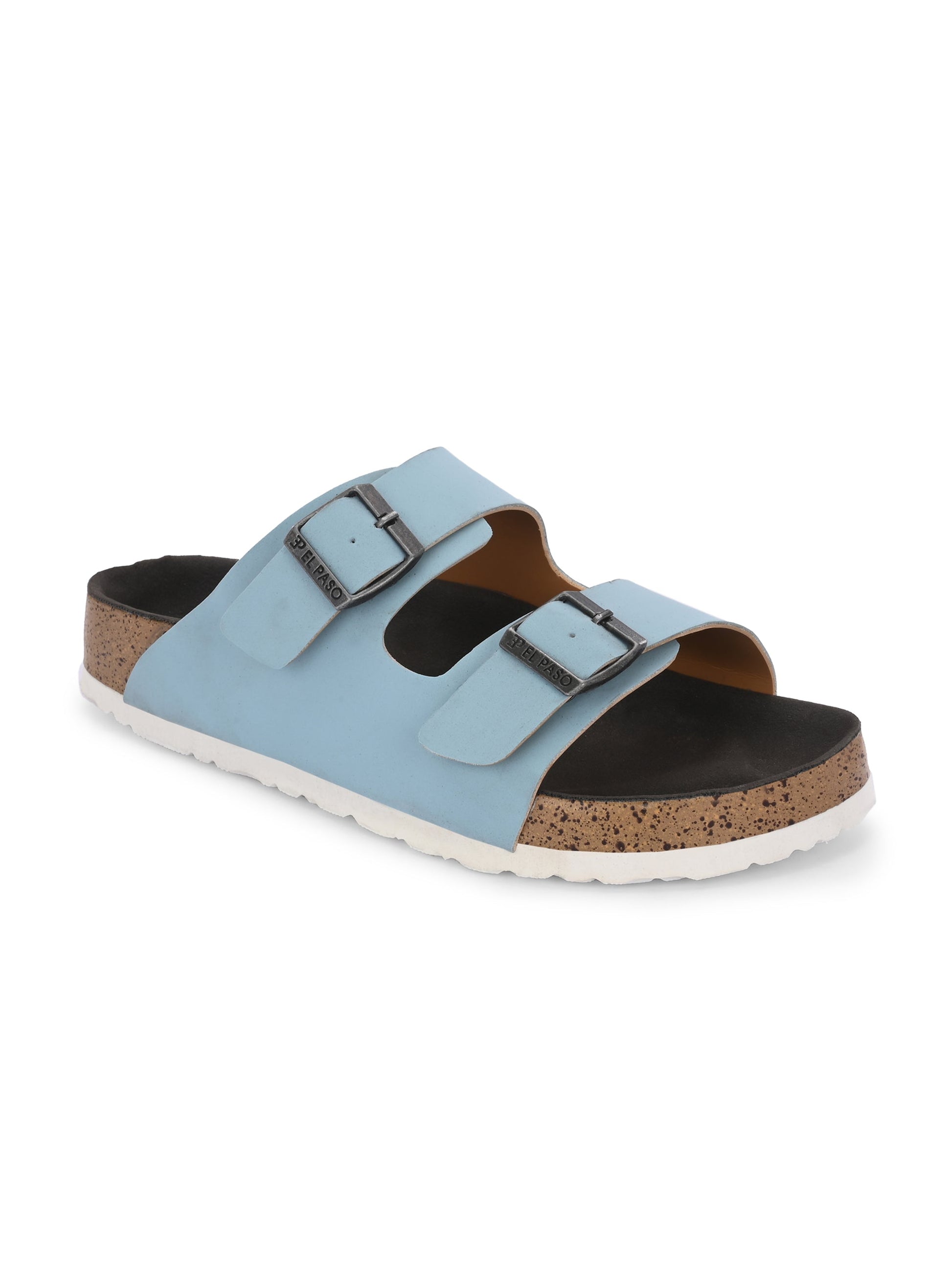 Luxurious Camel Leather Double-Strap Sandal For Women-52