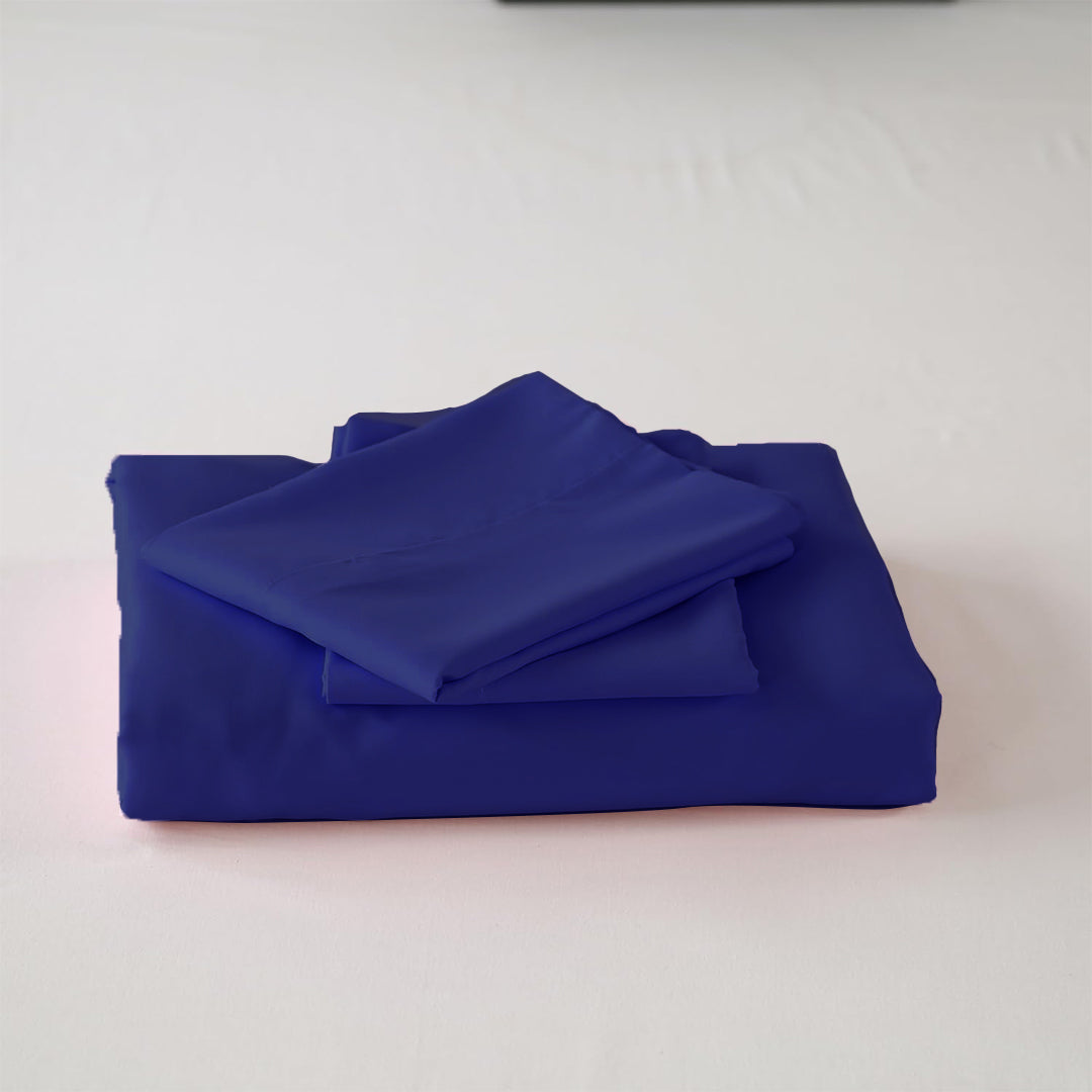 Fort Mellow - Solid Duvet Cover (Navy Blue)-6