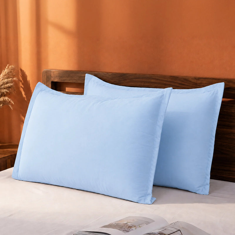 Fort Nightingale - Solid Pillow Cover (Sky Blue) (Bedsheet Excluded)-1