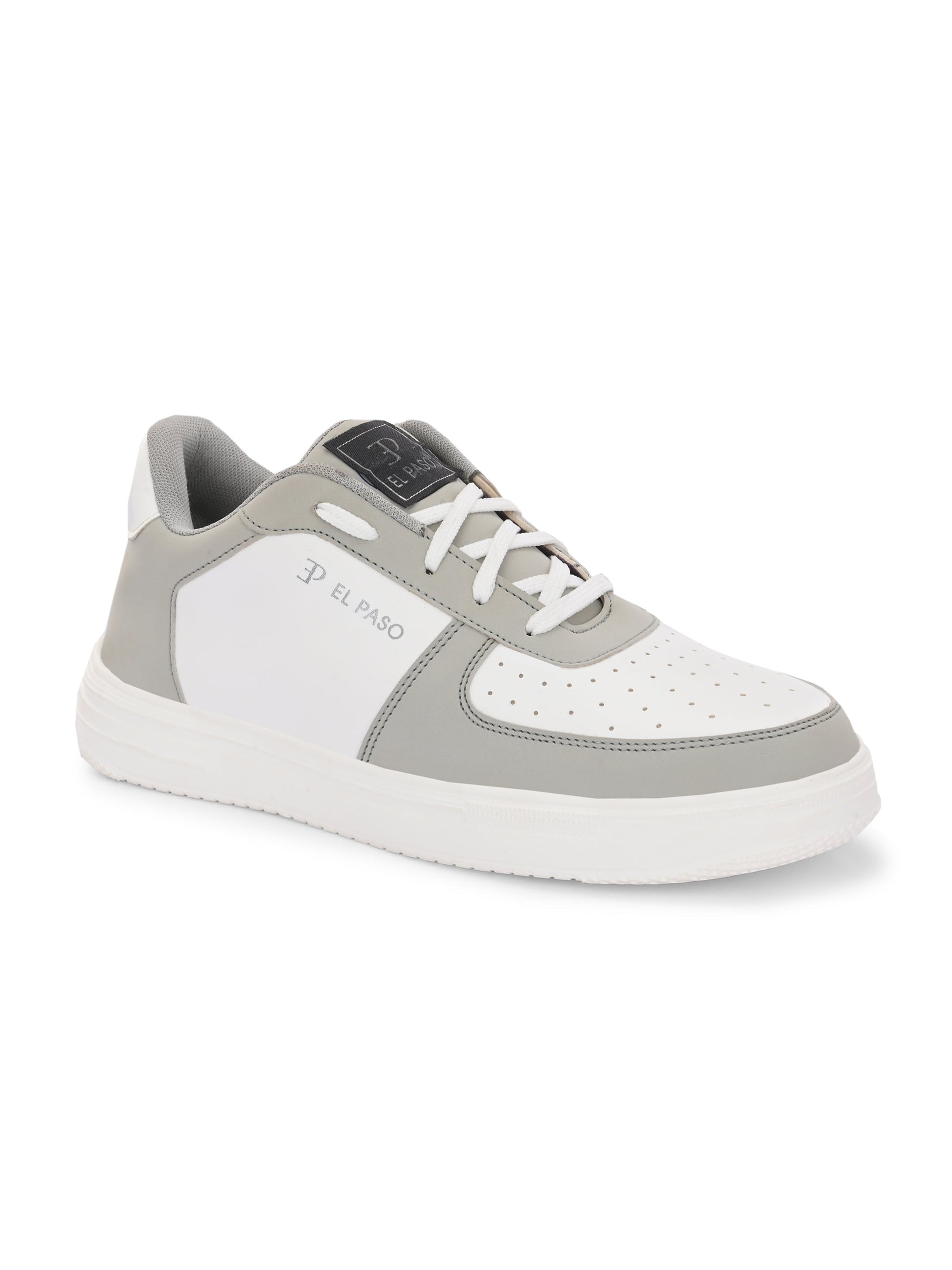 Men Solid Lace Up Sneakers-8