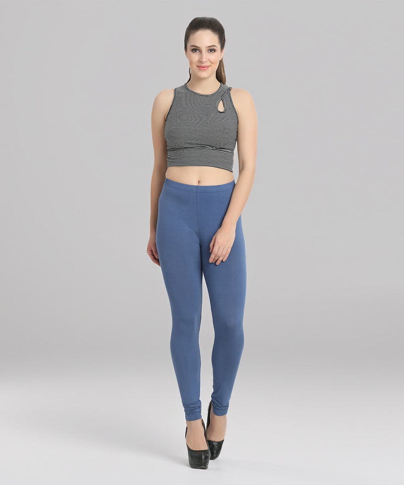 Naturefab Women's Organic Bamboo Legging Blue-6