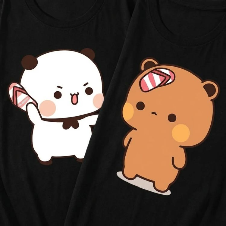 Dudu Bubu Cute Chaos Tees 🩹(Pack of 2)-4