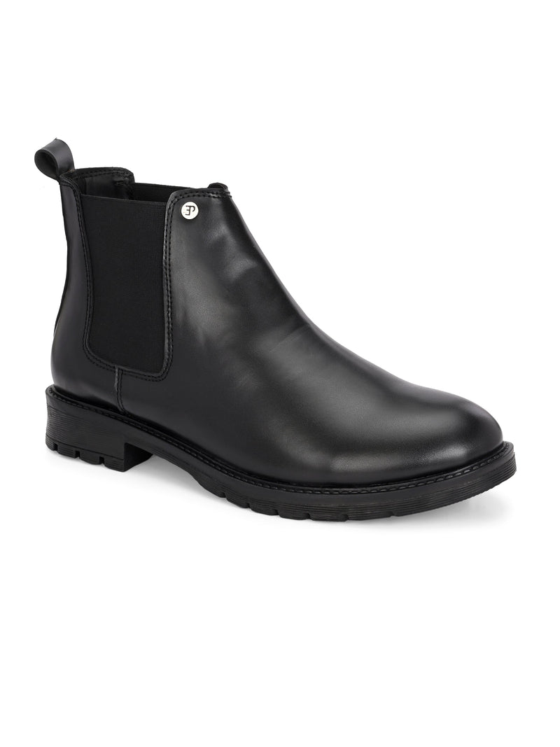 El Paso Men Faux Leather Casual Chelsea Boots-1