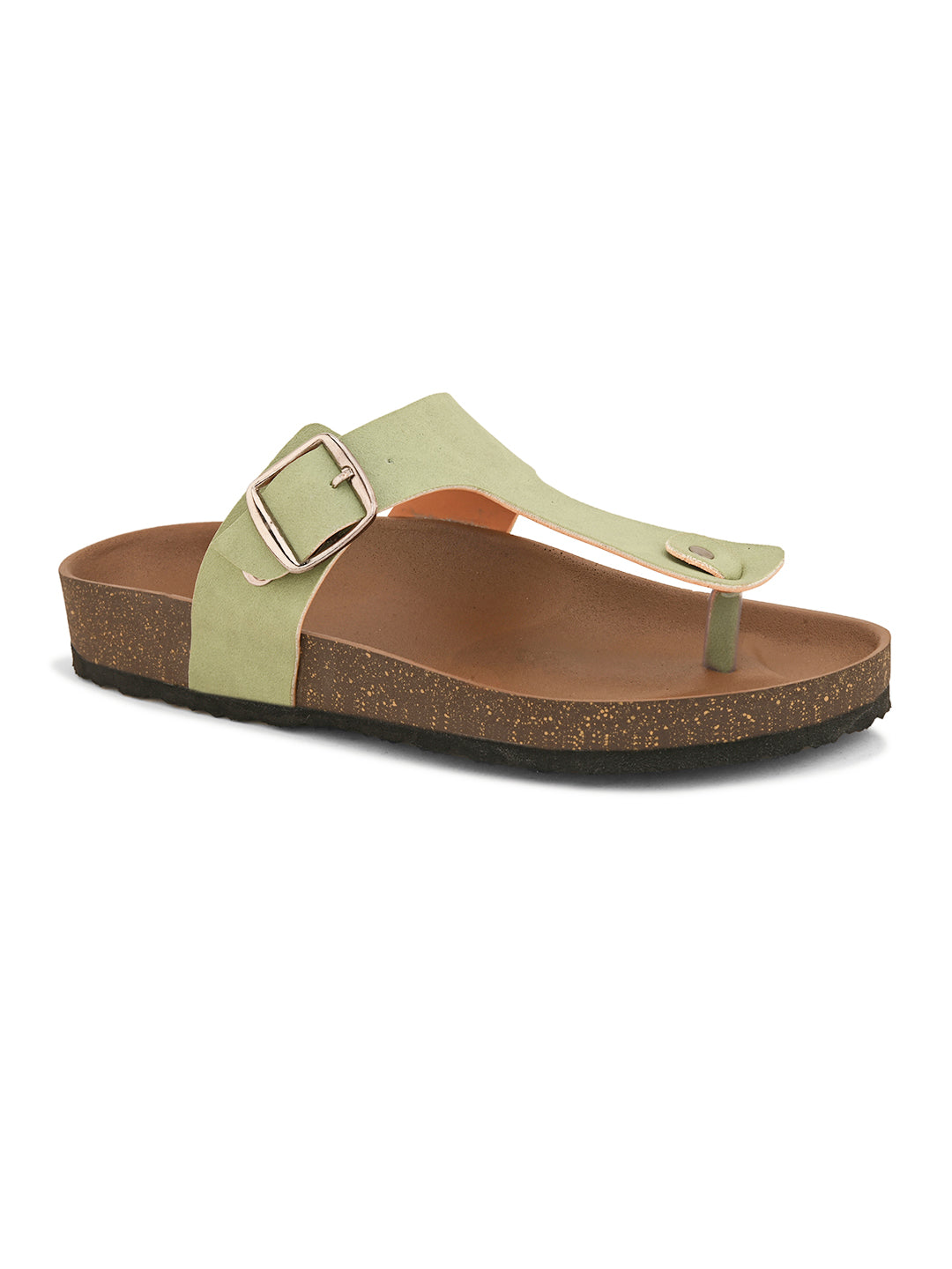 Women Synthetic Open Toe Flats-1