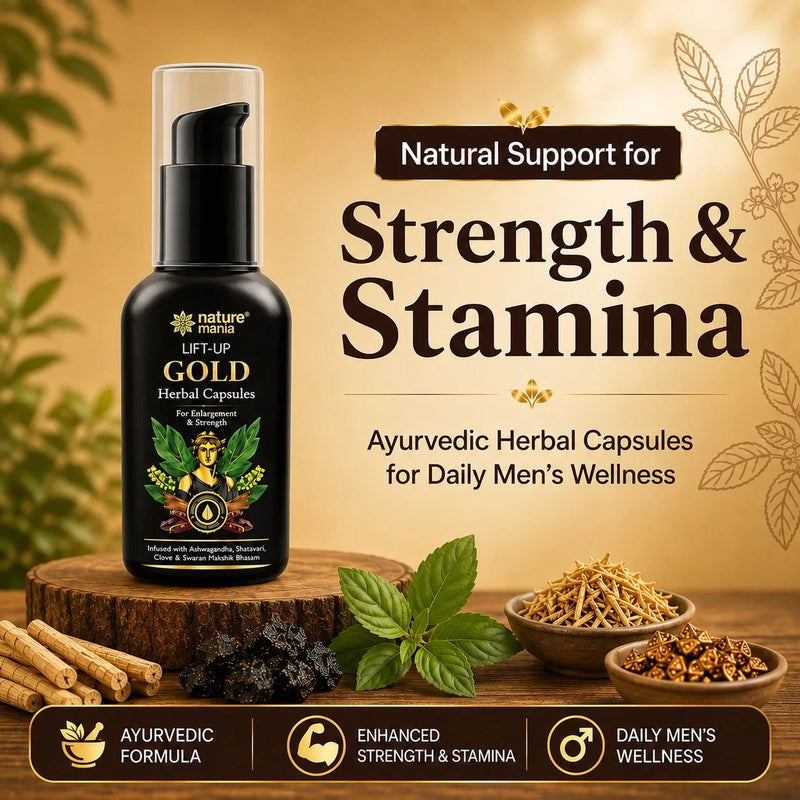 Lift-up Gold Herbal Massage Oil For Men (50ml)