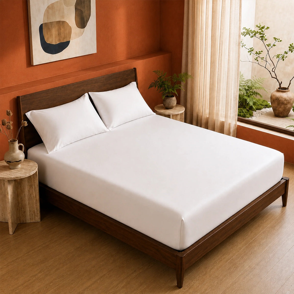 Organic Bamboo Fitted Sheet – Soft, Cool & Breathable