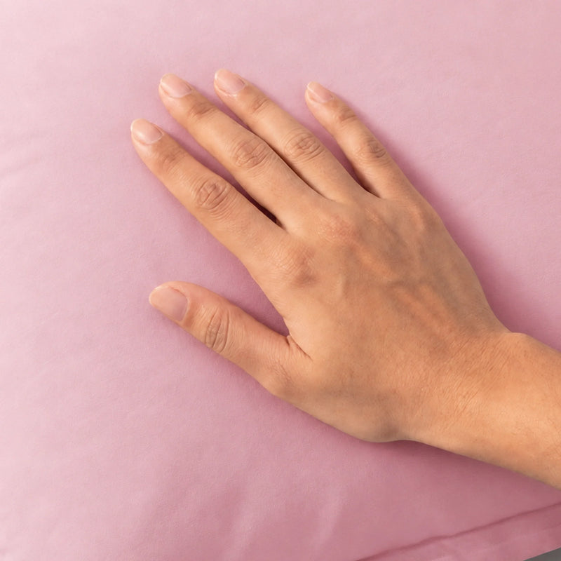 Fort Nightingale - Solid Pillow Cover (Pink) (Bedsheet Excluded)-2