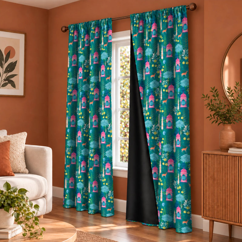 Imprimer Abstract - Digital Printed Blackout Curtain (Pichwai)-2