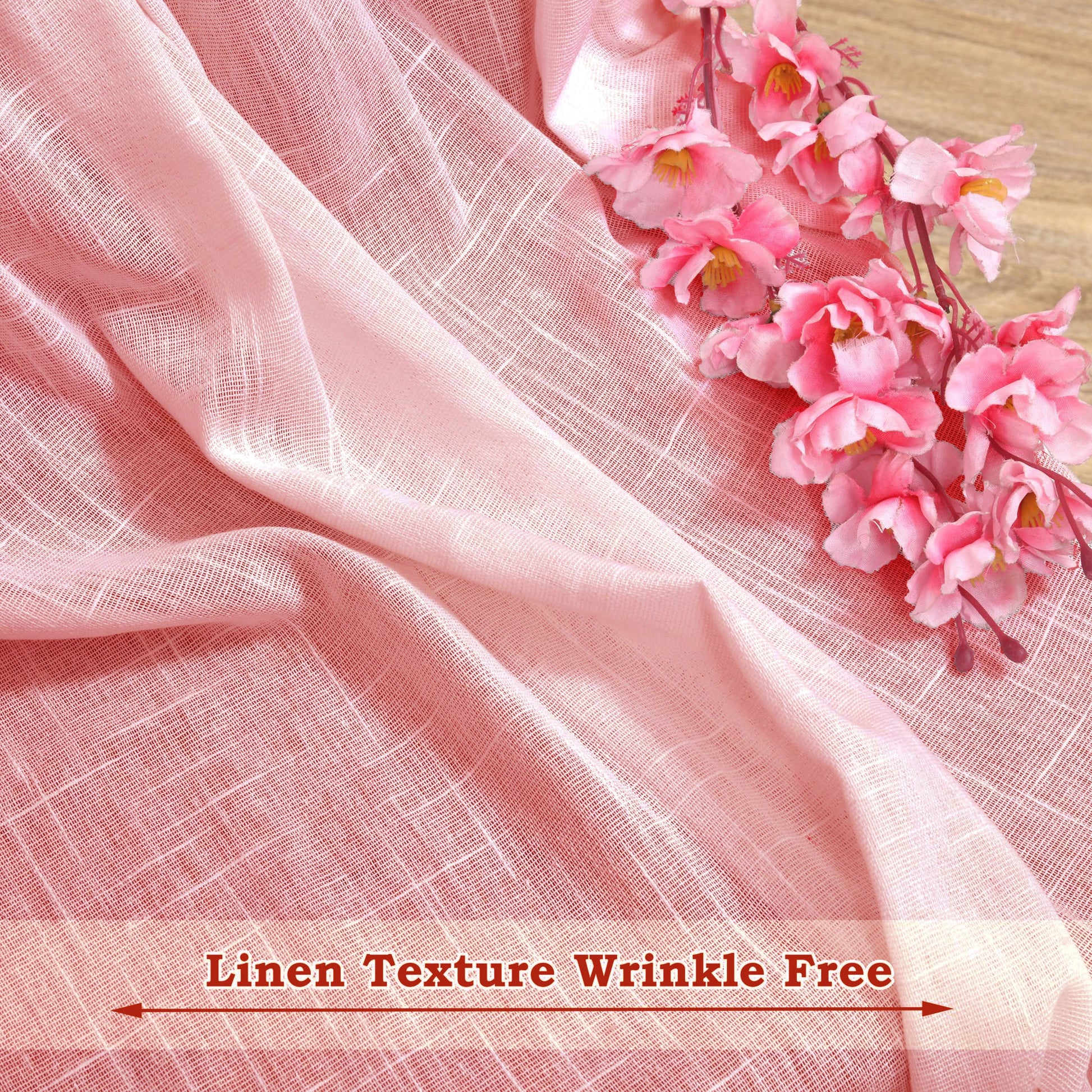Fort Absolute - Pink Loop Sheer Curtain-6
