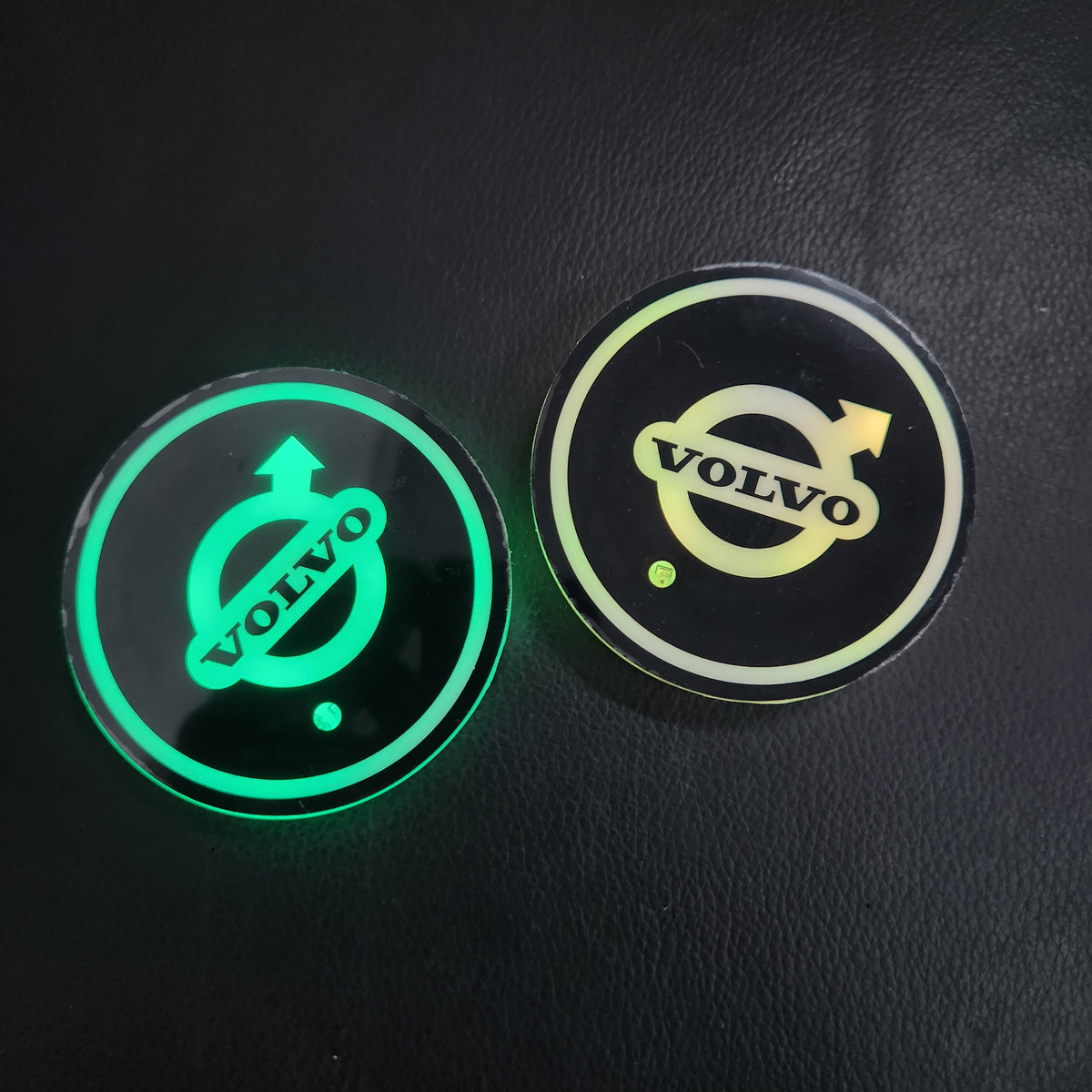 LED Car Cup Holder Lamp Light 2 pcs