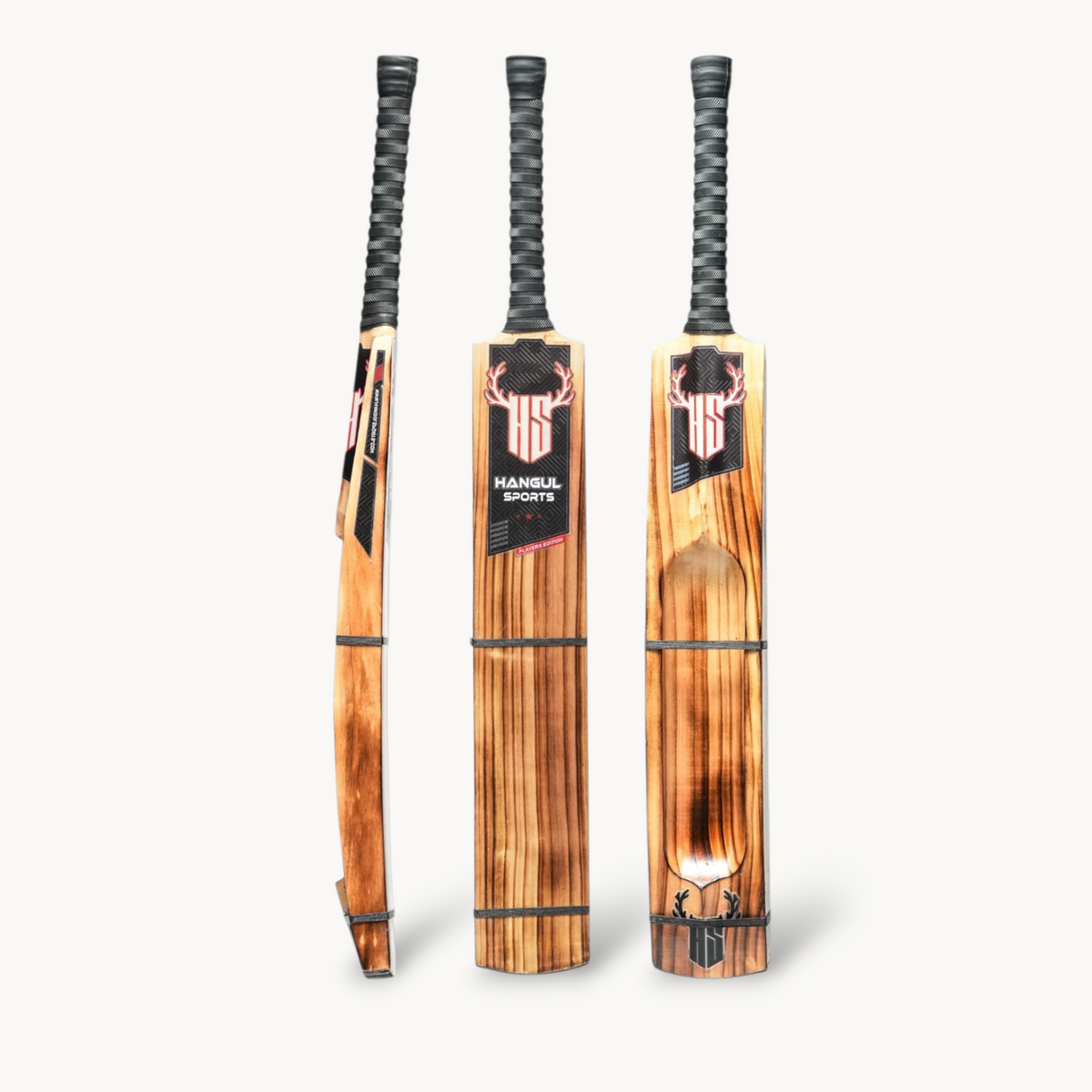 Players Edition Hard Tennis Bat - Burnt
