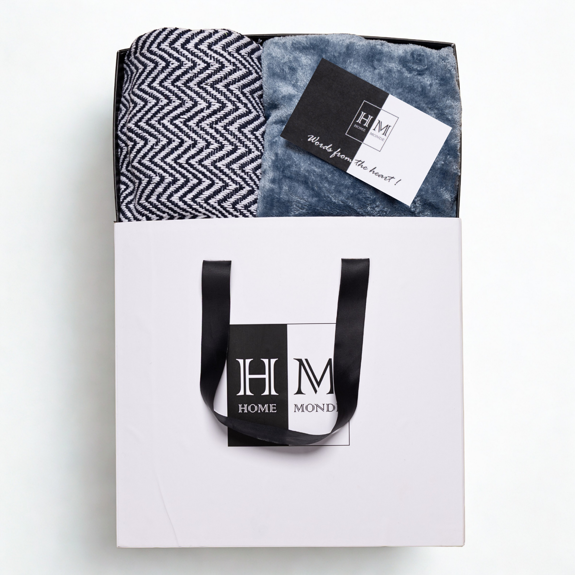 Premium Throw & Blanket Combo Set | Gift-Ready Box-1