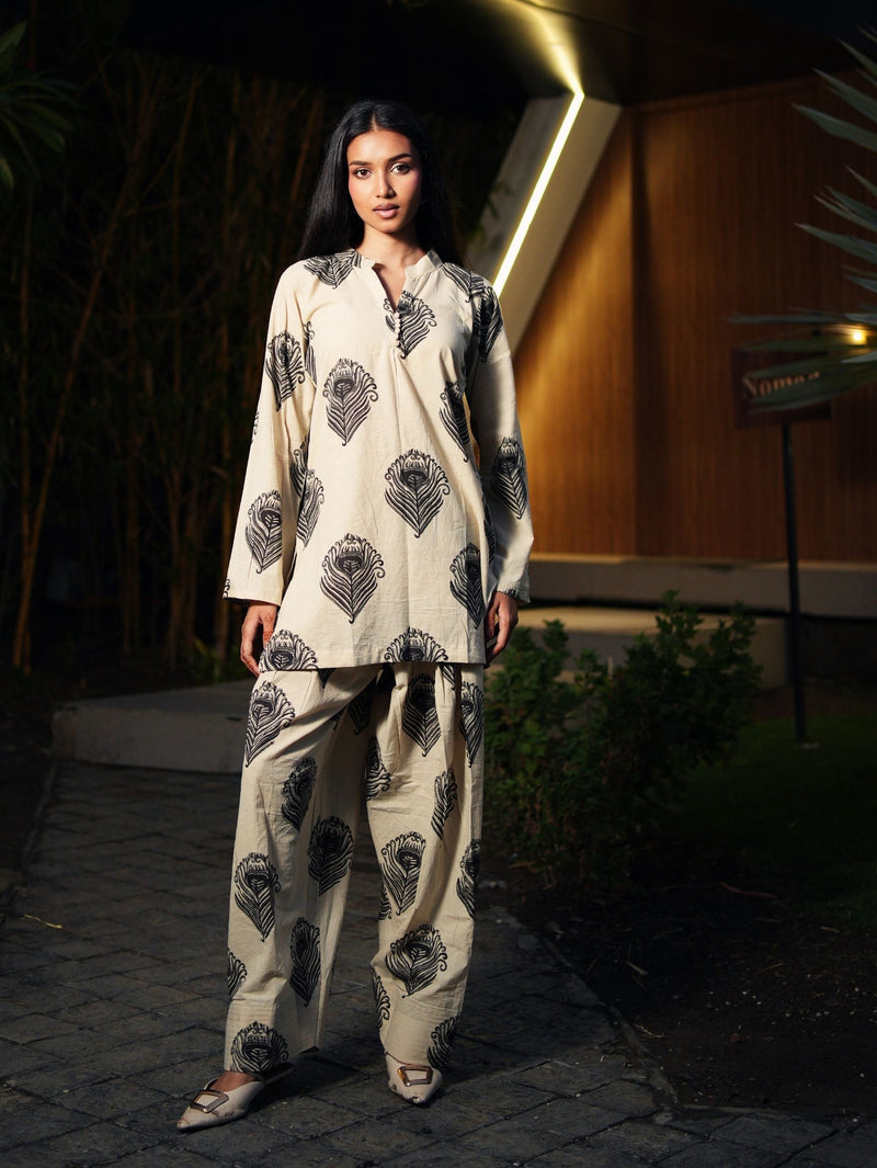 Hania Oversized Two Piece Farshi Set for Women