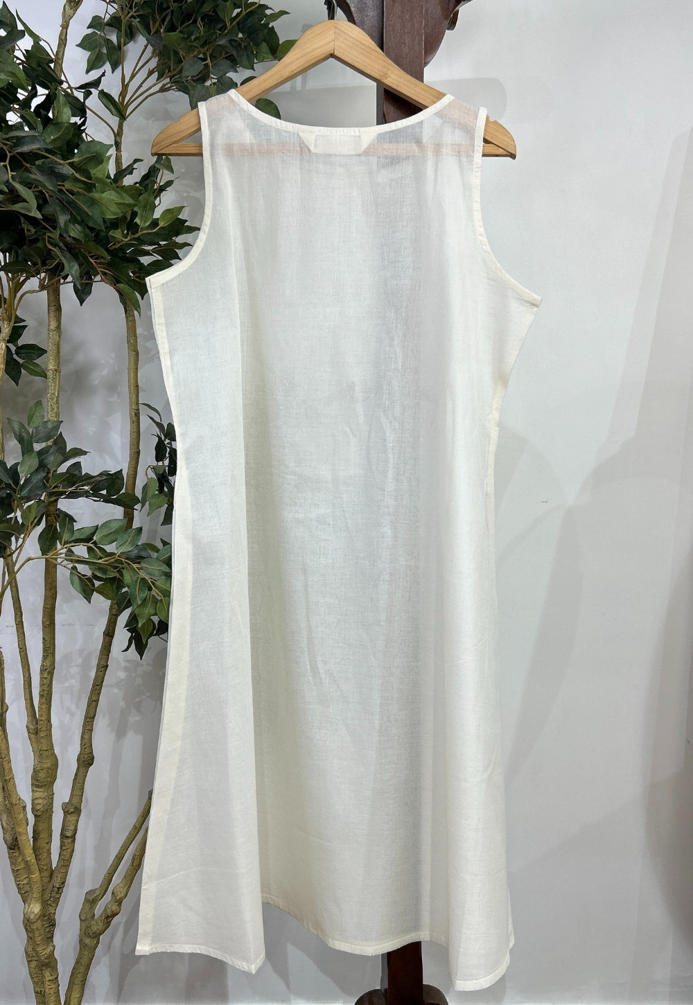 Solid Mul Cotton Straight Slip