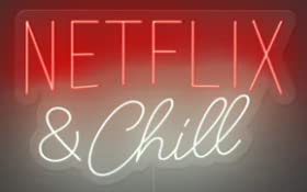 Nettflix and chill Neon Signs, Colorful Neon  and Inspiring Neon Signs for Bedroom, Living Room, Kitchen, Bathroom, Wall Decor, 10x18 Inches | Neon Signs India — Image 2