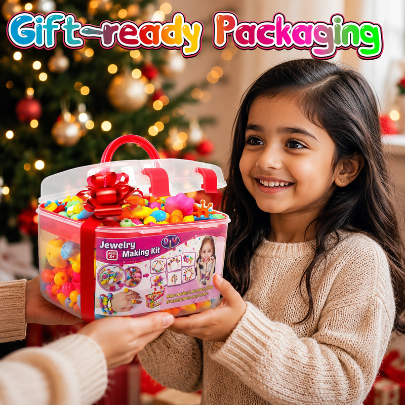 Snap & Sparkle DIY Jewelry Making Kit (520+ Pieces)