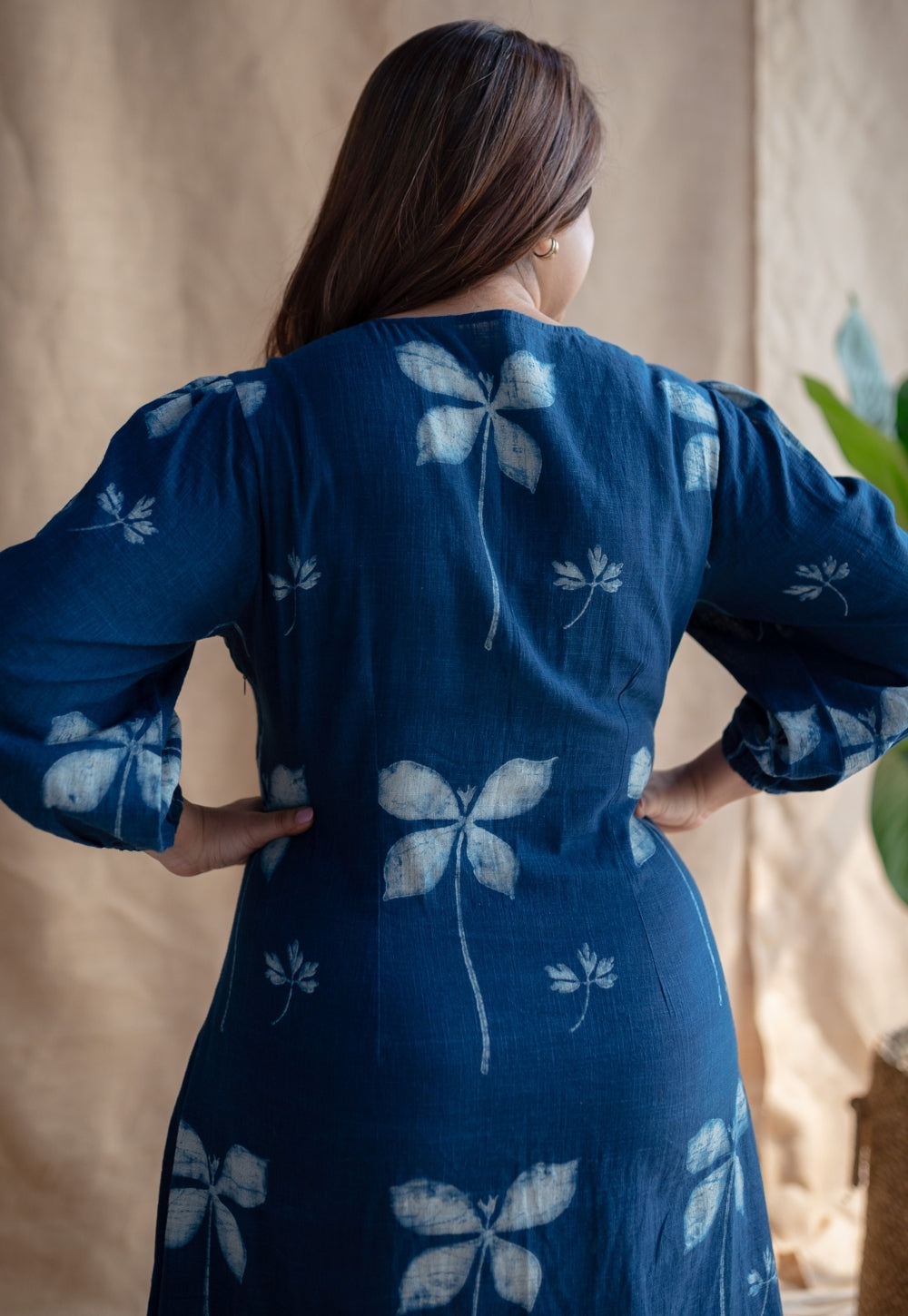 Iyana Dabu Slub Cotton Dress
