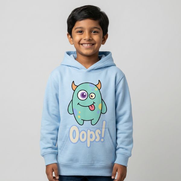 (Set of 2) Oops & I Am Brave Kids Hoodie Combo-3