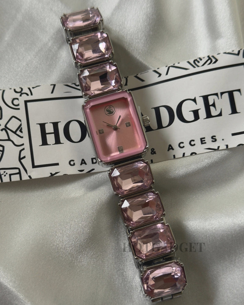 Swarvoski-Octagon (Bracelet Watch)