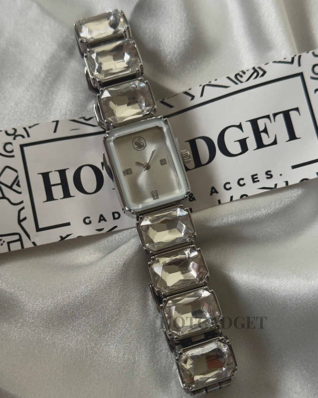 Swarvoski-Octagon (Bracelet Watch)