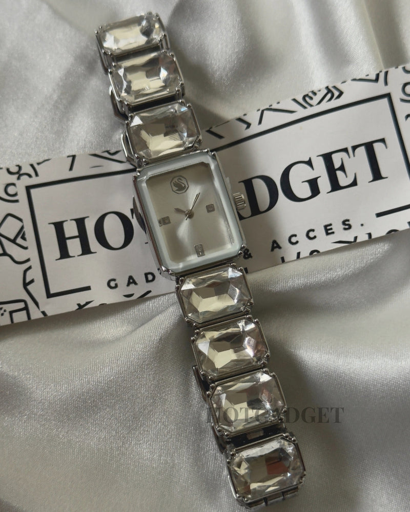 Swarvoski-Octagon (Bracelet Watch)